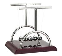 PATIKIL Newtons Cradle, Newton's Cradle Pendulum 5 Balance Balls Desk Toys Gravity Ball Cool Funny for Physics Toys Adults Science Men Office Desk Decor Home Gift, T-shaped, l