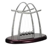 PATIKIL Newtons Cradle, Newton's Cradle Pendulum 5 Balance Balls Desk Toys Gravity Ball Cool Funny for Physics Toys Adults Science Men Office Desk Decor Home Gift, Sailboat, L