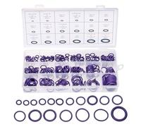 PATIKIL Nitrile Rubber O-Ring Assortment Kit, 270pcs 18 Size Seal Gasket Set for Automotive AC Compressor Professional Faucet Plumbing Pressure Washer Seal, Purple