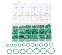 PATIKIL Nitrile Rubber O-Ring Assortment Kit, 530pcs 18 Size Seal Gasket Set for Automotive AC Compressor Professional Faucet Plumbing Pressure Washer Seal, Green