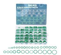 PATIKIL Nitrile Rubber O-Ring Assortment Kit, 595pcs 36 Size Seal Gasket Set for Automotive AC Compressor Professional Faucet Plumbing Pressure Washer Seal, Green