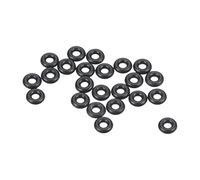 PATIKIL Nitrile Rubber O-Rings 4mm OD 2mm ID 1mm Width, 100 Pcs Metric Sealing Gasket for Faucet Plumbing Automotive Repair, Black