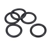 PATIKIL Nitrile Rubber O-Rings 50mm OD 38.6mm ID 5.7mm Width, 5 Pcs Metric Sealing Gasket for Faucet Plumbing Automotive Repair, Black