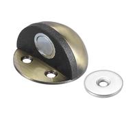 PATIKIL No Drilling Magnet Door Stop, 1 Pack Dome Shaped Floor Mount Door Stopper Self Adhesive Wall Protector Catch Door Holder for Home Office Bedroom Keep Door Open, Bronze