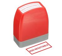PATIKIL Non Negotiable Notice Stamp Self Inking, Red Ink Office Pre Inked Message Stamp for Business, Red