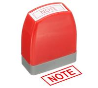 PATIKIL Note Notice Stamp Self Inking, Red Ink Office Pre Inked Message Stamp for Business, Red