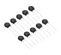 PATIKIL NTC Thermistors Resistors, 10Pcs 10 Ohm NTC 10 D-13 High Sensitivity Current Limiter Temperature Sensor for Measuring Temperature Black
