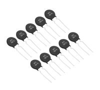 PATIKIL NTC Thermistors Resistors, 10Pcs 10 Ohm NTC 10 D-15 High Sensitivity Current Limiter Temperature Sensor for Measuring Temperature Black