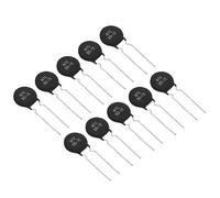 PATIKIL NTC Thermistors Resistors, 10Pcs 3 Ohm NTC 3 D-15 High Sensitivity Current Limiter Temperature Sensor for Measuring Temperature Black