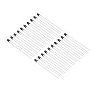 PATIKIL NTC Thermistors Resistors, 20Pcs 100K Ohm MF52A-104 1% Accuracy High Sensitivity Current Limiter Temperature Sensor for Measuring Temperature Black