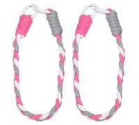 PATIKIL Nylon Colorful Phone Wrist Strap, 2 Pcs 0.6" ID Woven Cell Phone Bracelet, Handmade Wristlet Keychain Phone Rope Anti-Loss Phone Charm(White/Gray/Red)
