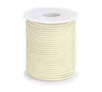 PATIKIL Nylon Cord 0.08 inch x 30 Yards, Bracelet String Braided Nylon Thread Chinese Knotting Cord for Jewelry Making Beading Necklaces Blind Wind Chimes, Cream White