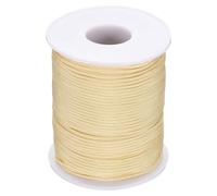 PATIKIL Nylon Cord 1.5mm x 55 Yards, Bracelet String Braided Nylon Thread Chinese Knotting Cord for Jewelry Making Beading Necklaces Blind Wind Chimes, Beige