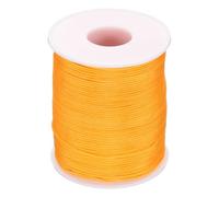 PATIKIL Nylon Cord 1mm x 109 Yards, Bracelet String Braided Nylon Thread Chinese Knotting Cord for Jewelry Making Beading Necklaces Blind Wind Chimes, Orange