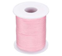 PATIKIL Nylon Cord 1mm x 109 Yards, Bracelet String Braided Nylon Thread Chinese Knotting Cord for Jewelry Making Beading Necklaces Blind Wind Chimes, Pink