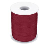 PATIKIL Nylon Cord 1mm x 109 Yards, Bracelet String Braided Nylon Thread Chinese Knotting Cord for Jewelry Making Beading Necklaces Blind Wind Chimes, Dark Red