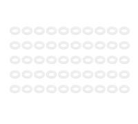 PATIKIL Nylon Flat Washers 3mm ID 6mm OD 0.5mm Thick M3 Hard Plastic Round Sealing Flange Gaskets-Applications for Machinery Electronics -[Qty 50 White]