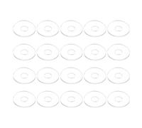 PATIKIL Nylon Flat Washers 4mm ID, 13mm OD, 1mm Thick M4 Metric Plastic Flexibility Gaskets Round Spacers-Applications for Faucet Valve Water Pipe Hose-[Qty 20 Clear]