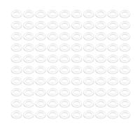 PATIKIL Nylon Flat Washers 6mm ID, 12mm OD, 1mm Thick M6 Metric Plastic Flexibility Gaskets Round Spacers-Applications for Faucet Valve Water Pipe Hose-[Qty 100 Clear]