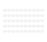 PATIKIL Nylon Flat Washers 7mm ID 16mm OD 1.5mm Thick M7 Hard Plastic Round Sealing Flange Gaskets-Applications for Machinery Electronics -[Qty 50 White]