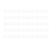PATIKIL Nylon Flat Washers 8mm ID, 16mm OD, 1mm Thick M8 Metric Plastic Flexibility Gaskets Round Spacers-Applications for Faucet Valve Water Pipe Hose-[Qty 50 Clear]