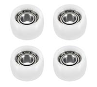 PATIKIL Nylon Pulley Wheel, 7x12x4mm 4 Pcs Ball Bearing Guide Roller Idler Pulley for Furniture Hardware Accessories and Sliding Door Window, White