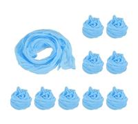 PATIKIL Nylon Stocking Flower Fabric, 10pcs, Light Blue, DIY Flower Making Kit for Wedding Crafts, Home Decoration