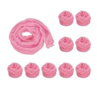 PATIKIL Nylon Stockings DIY Flower, 10Pcs Stocking Flower Fabric Material Tensile Silk Stocking Flowers for DIY Flower Making Wedding Crafts Home Decoration, Coral Pink