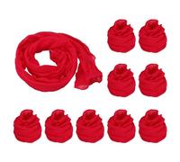 PATIKIL Nylon Stockings DIY Flower, 10Pcs Stocking Flower Fabric Material Tensile Silk Stocking Flowers for DIY Flower Making Wedding Crafts Home Decoration, Red
