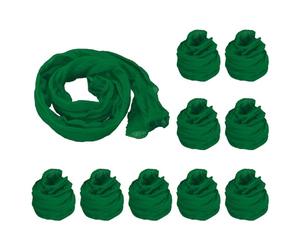PATIKIL Nylon Stockings DIY Flower, 10Pcs Stocking Flower Fabric Material Tensile Silk Stocking Flowers for DIY Flower Making Wedding Crafts Home Decoration, Dark Green