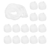 PATIKIL Nylon Stockings DIY Flower, 15Pcs Stocking Flower Fabric Material Tensile Silk Stocking Flowers for DIY Flower Making Wedding Crafts Home Decoration, White