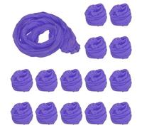 PATIKIL Nylon Stockings DIY Flower, 15Pcs Stocking Flower Fabric Material Tensile Silk Stocking Flowers for DIY Flower Making Wedding Crafts Home Decoration, Indigo Blue