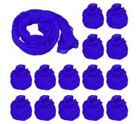 PATIKIL Nylon Stockings DIY Flower, 15Pcs Stocking Flower Fabric Material Tensile Silk Stocking Flowers for DIY Flower Making Wedding Crafts Home Decoration, Dark Blue