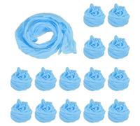PATIKIL Nylon Stockings DIY Flower, 15Pcs Stocking Flower Fabric Material Tensile Silk Stocking Flowers for DIY Flower Making Wedding Crafts Home Decoration, Light Blue