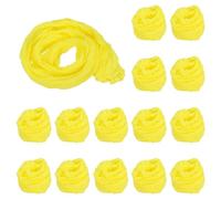 PATIKIL Nylon Stockings DIY Flower, 15Pcs Stocking Flower Fabric Material Tensile Silk Stocking Flowers for DIY Flower Making Wedding Crafts Home Decoration, Light Yellow