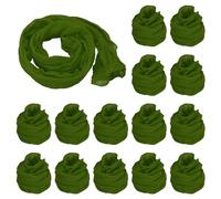 PATIKIL Nylon Stockings DIY Flower, 15Pcs Stocking Flower Fabric Material Tensile Silk Stocking Flowers for DIY Flower Making Wedding Crafts Home Decoration, Army Green
