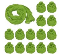 PATIKIL Nylon Stockings DIY Flower, 15Pcs Stocking Flower Fabric Material Tensile Silk Stocking Flowers for DIY Flower Making Wedding Crafts Home Decoration, Lawn Green
