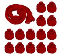 PATIKIL Nylon Stockings DIY Flower, 15Pcs Stocking Flower Fabric Material Tensile Silk Stocking Flowers for DIY Flower Making Wedding Crafts Home Decoration, Dark Red