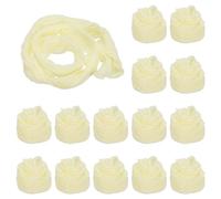 PATIKIL Nylon Stockings DIY Flower, 15Pcs Stocking Flower Fabric Material Tensile Silk Stocking Flowers for DIY Flower Making Wedding Crafts Home Decoration, Cream