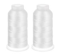 PATIKIL Nylon Thread for Lab 300m (984 Ft), 2 Roll 9-Ply Nylon String Cord Twine, String Line Sewing Thread for Physics Experiment Gardening Camping Beading Quilting DIY Craft, White
