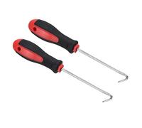 PATIKIL O-Ring 90 Degree Hook 150mm, 2 Pcs Oil Seal Gasket Precision Screwdriver Puller Remover Removal Tool, Red
