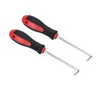 PATIKIL O-Ring 90 Degree Pick 150mm, 2 Pcs Oil Seal Gasket Precision Screwdriver Puller Remover Removal Tool, Red