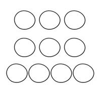 PATIKIL O-ring Seals, 10 Pcs EPDM Rubber Sealing O-Rings Round Plumbing Washers for Auto Engines Solenoid Valves Pumps Instruments, Black (ID x OD: 61 x 66 mm)