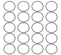 PATIKIL O-ring Seals, 20 Pcs EPDM Rubber Sealing O-Rings Round Plumbing Washers for Auto Engines Solenoid Valves Pumps Instruments, Black (ID x OD: 51 x 56 mm)