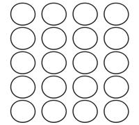 PATIKIL O-ring Seals, 20 Pcs EPDM Rubber Sealing O-Rings Round Plumbing Washers for Auto Engines Solenoid Valves Pumps Instruments, Black (ID x OD: 47 x 52 mm)