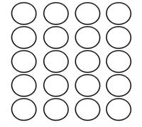PATIKIL O-ring Seals, 20 Pcs EPDM Rubber Sealing O-Rings Round Plumbing Washers for Auto Engines Solenoid Valves Pumps Instruments, Black (ID x OD: 43 x 48 mm)