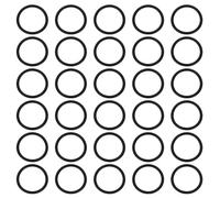 PATIKIL O-ring Seals, 50 Pcs EPDM Rubber Sealing O-Rings Round Plumbing Washers for Auto Engines Solenoid Valves Pumps Instruments, Black (ID x OD: 25 x 30 mm)