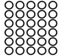 PATIKIL O-ring Seals, 50 Pcs EPDM Rubber Sealing O-Rings Round Plumbing Washers for Auto Engines Solenoid Valves Pumps Instruments, Black (ID x OD: 11 x 16 mm)
