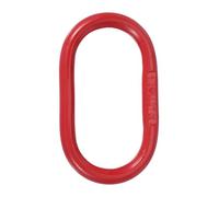 PATIKIL Oblong Master Link, Slip Hooks Hoist Ring, 4410 lbs Capacity, Grade 80 Alloy Steel Tow Master Ring Sling Ring for Lifting and Rigging, Red(2T)