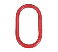 PATIKIL Oblong Master Link, Slip Hooks Hoist Ring, 6614 lbs Capacity, Grade 80 Alloy Steel Tow Master Ring Sling Ring for Lifting and Rigging, Red(3T)